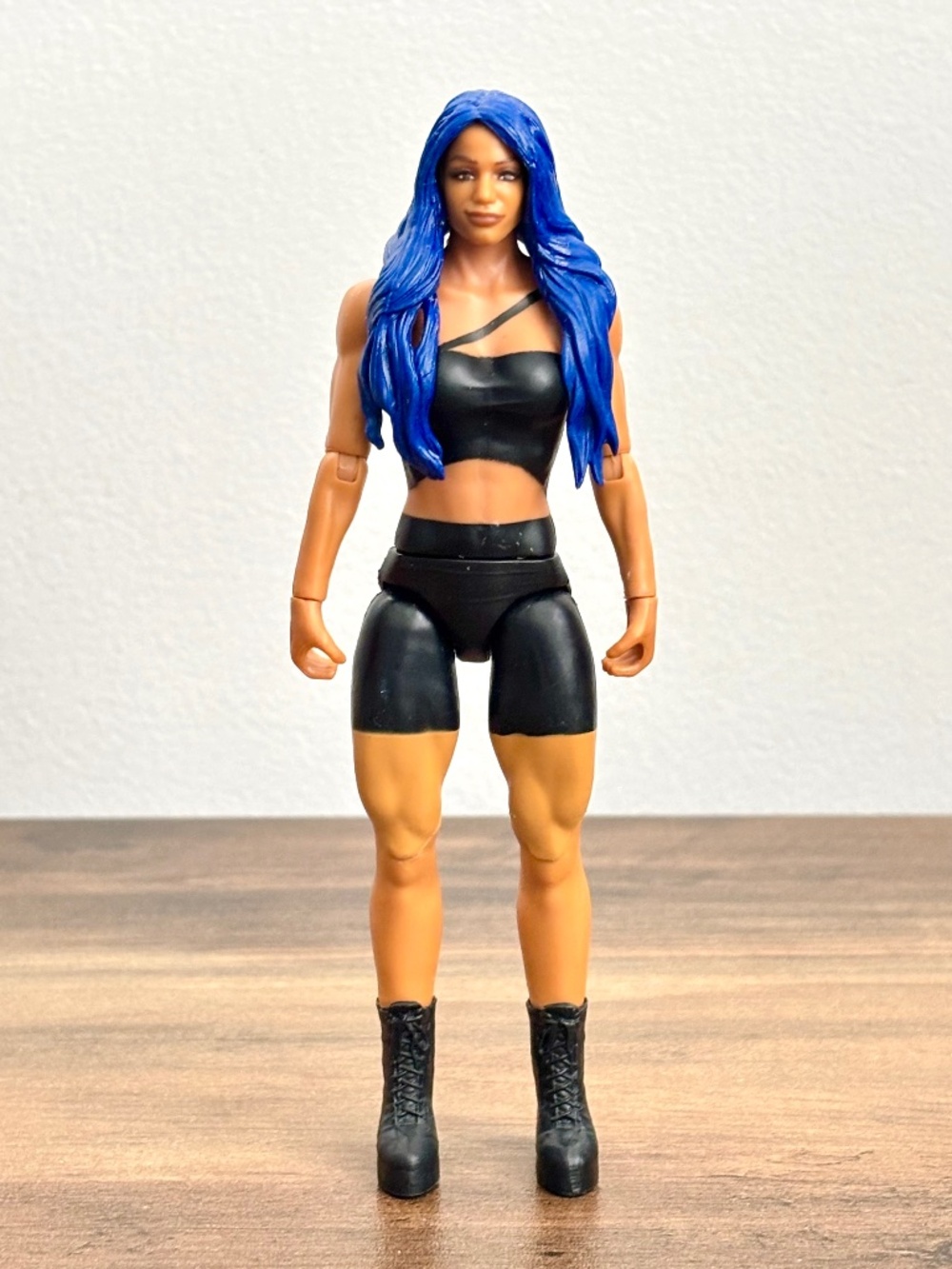 WWE Mattel Basic Series 128 SASHA BANKS Wrestling 6" Action‎ Figure Toy Topper
